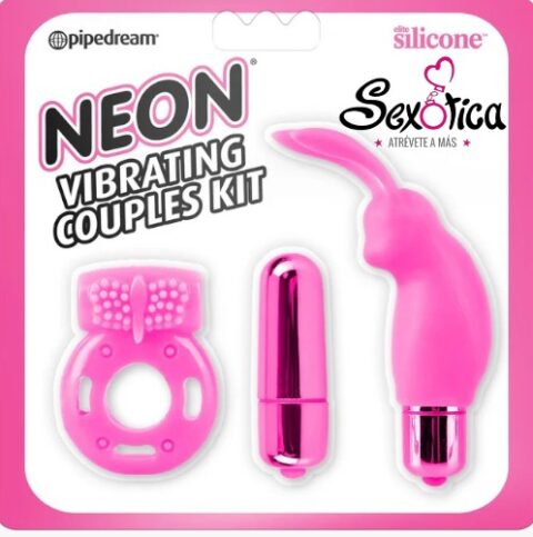 NEON VIBRATING COUPLES KIT