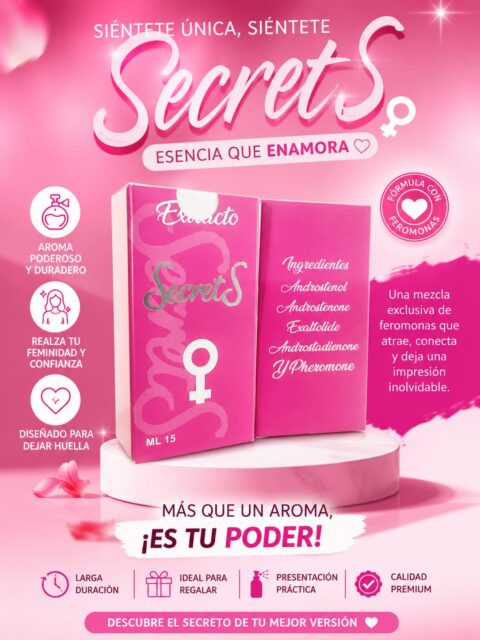 SECRET FEROMONAS FEMENINAS CON AROMA